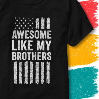 愛国的なアメリカ国旗って、兄貴達みたいで最高だぜ! Tシャツ