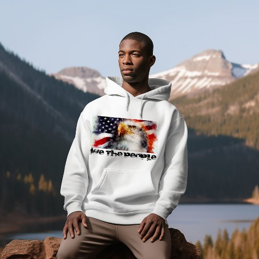 愛国的なアメリカ国旗とイーグルTシャツ Tシャツ