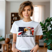 愛国的なアメリカ国旗とイーグルTシャツ Tシャツ