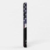 愛国的なアメリカ国旗とシルエット馬 Case-Mate iPhoneケース (裏面/右)