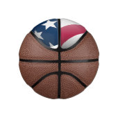 愛国的なアメリカ国旗のおもしろい赤白、青いグローブ ミニバスケットボール (右)
