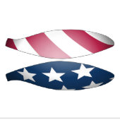 愛国的なアメリカ国旗のおもしろい赤白、青いグローブ ミニバスケットボール (パネル)