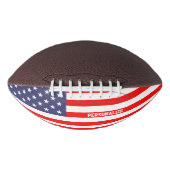 愛国的なアメリカ国旗のカスタムサッカーのスポーツギフト アメリカンフットボール (正面)