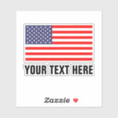 愛国的なアメリカ国旗のカスタムビニールのシール シール (シート)