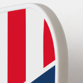 愛国的なアメリカ国旗のカスタムピックボールパドル ピックルボールラケット (左詳細)