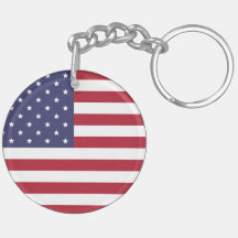 愛国的なアメリカ国旗のキーチェーン – アメリカプライドギフト