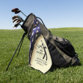 愛国的なアメリカ国旗のクリスチャン ゴルフタオル (グリーン)