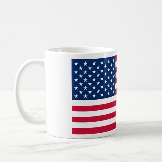 愛国的なアメリカ国旗のコーヒーマグ コーヒーマグカップ (左)