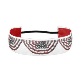愛国的なアメリカ国旗のスケッチ アスレチックヘッドバンド