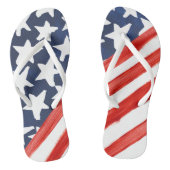 愛国的なアメリカ国旗のスターストライプズ ビーチサンダル (ソール)