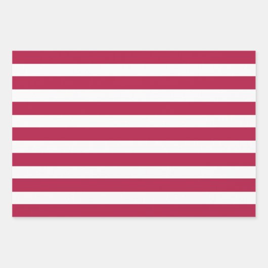 愛国的なアメリカ国旗のスターストライプ赤白青 ラッピングペーパーシート (正面2)