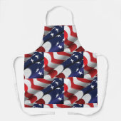 愛国的なアメリカ国旗のデザインスターとストライプ エプロン (正面)