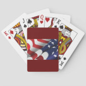 愛国的なアメリカ国旗のデザインスターとストライプ トランプ (裏面)