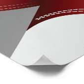 愛国的なアメリカ国旗のデザインスターとストライプ ポスター (角)