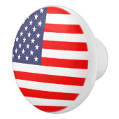 愛国的なアメリカ国旗のドアと引き出しプルノブ セラミックノブ (右)