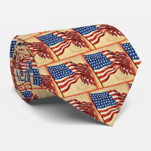 愛国的なアメリカ国旗のネクタイ ネクタイ (ロール)