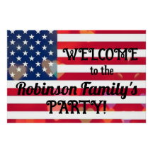 愛国的なアメリカ国旗のハートとカリグラフィー文字