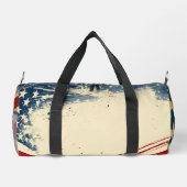 愛国的なアメリカ国旗のプリント ダッフルバッグ (裏面)