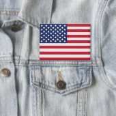 愛国的なアメリカ国旗のボタン – アメリカプライド 缶バッジ (インサイチュ)