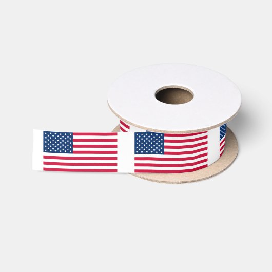 愛国的なアメリカ国旗のリボン サテンリボン (リール)