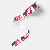 愛国的なアメリカ国旗のリボン サテンリボン (裏面)