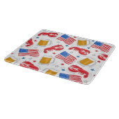 愛国的なアメリカ国旗のロブスタービールスター カッティングボード (角)