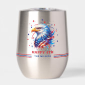 愛国的なアメリカ国旗のワシ (正面)