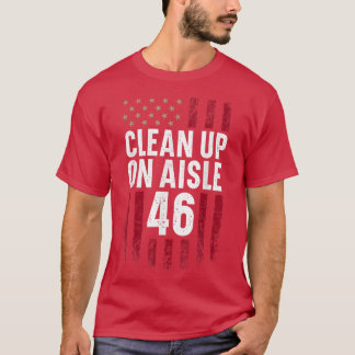 愛国的なアメリカ国旗のヴィンテージアメリカAiのクリーンアップ Tシャツ