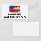 愛国的なアメリカ国旗の名刺パーソナライズされた 名刺 (正面/裏面)