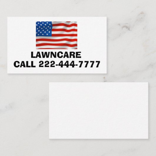 愛国的なアメリカ国旗の名刺パーソナライズされた 名刺 (正面/裏面)