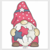 愛国的なアメリカ国旗の庭の格言スターストリップ#1 シール (シート)