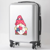 愛国的なアメリカ国旗の庭の格言スターストリップ#1 シール (スーツケース)