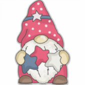 愛国的なアメリカ国旗の庭の格言スターストリップ#1 シール (正面)