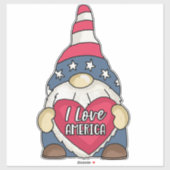 愛国的なアメリカ国旗の庭の格言スターストリップ#2 シール (シート)