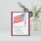 愛国的なアメリカ国旗の引用文 シーズンカード (スタンド正面)