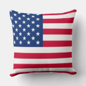 愛国的なアメリカ国旗の強調枕 クッション (裏面)