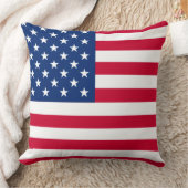 愛国的なアメリカ国旗の強調枕 クッション (ブランケット)
