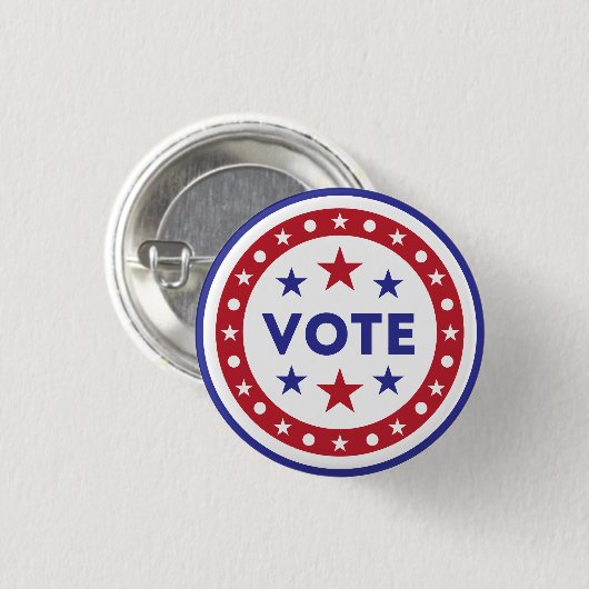 愛国的なアメリカ国旗の投票 缶バッジ (正面&裏面)