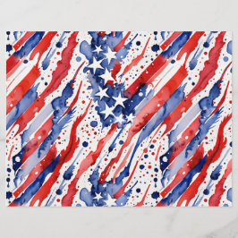 愛国的なアメリカ国旗の抽象芸術絵を描のスプラッシュ