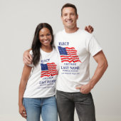 愛国的なアメリカ国旗の政治運動カスタム Tシャツ (ユニセックス)