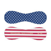 愛国的なアメリカ国旗の星ストライプ名前をカスタムするクール 野球ボール (パネル)