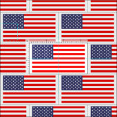 愛国的なアメリカ国旗の模様DIY織物 ファブリック (タイル)