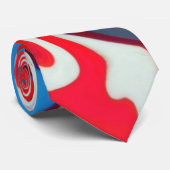 愛国的なアメリカ国旗の渦巻きタイ ネクタイ (ロール)