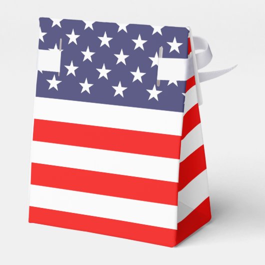 愛国的なアメリカ国旗の結婚式のパーティーの好意ボックス フェイバーボックス (裏面サイド)