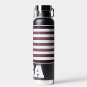 愛国的なアメリカ国旗の絶縁水ボトル ウォーターボトル (背面)