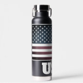 愛国的なアメリカ国旗の絶縁水ボトル ウォーターボトル (正面)