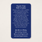 愛国的なアメリカ国旗の葬儀祈りの言葉カードの写真 (裏面)