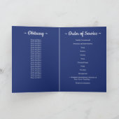 愛国的なアメリカ国旗の記念退役軍人葬儀 プログラム (内部)