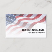 愛国的なアメリカ国旗の退役軍人サービス 名刺 (正面)