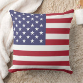 愛国的なアメリカ国旗の7月4日 クッション (ブランケット)